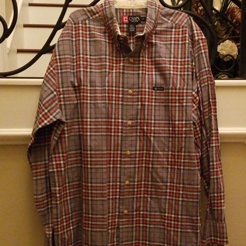 Chaps Plaid Long Sleeve Shirt
